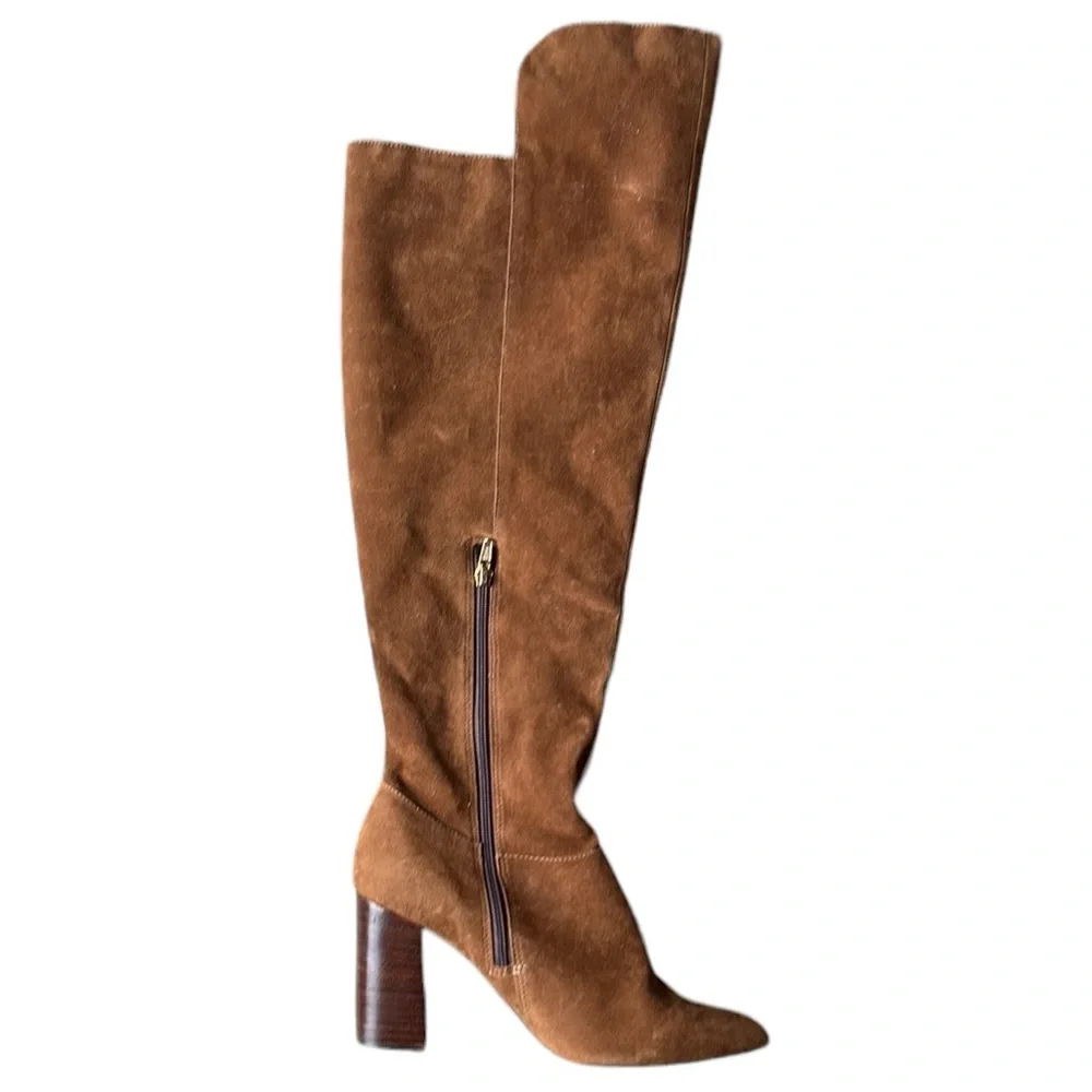 Lia Line Thick Heel Over Knee Boot